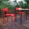 Flash Furniture Red All-Weather Steel Dining Chair XU-CH-10318-ARM-RED-GG - alternate 9
